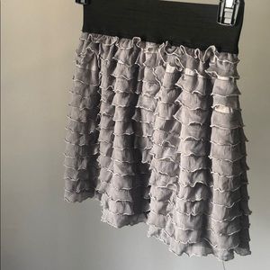 Mini skirt with ruffles
